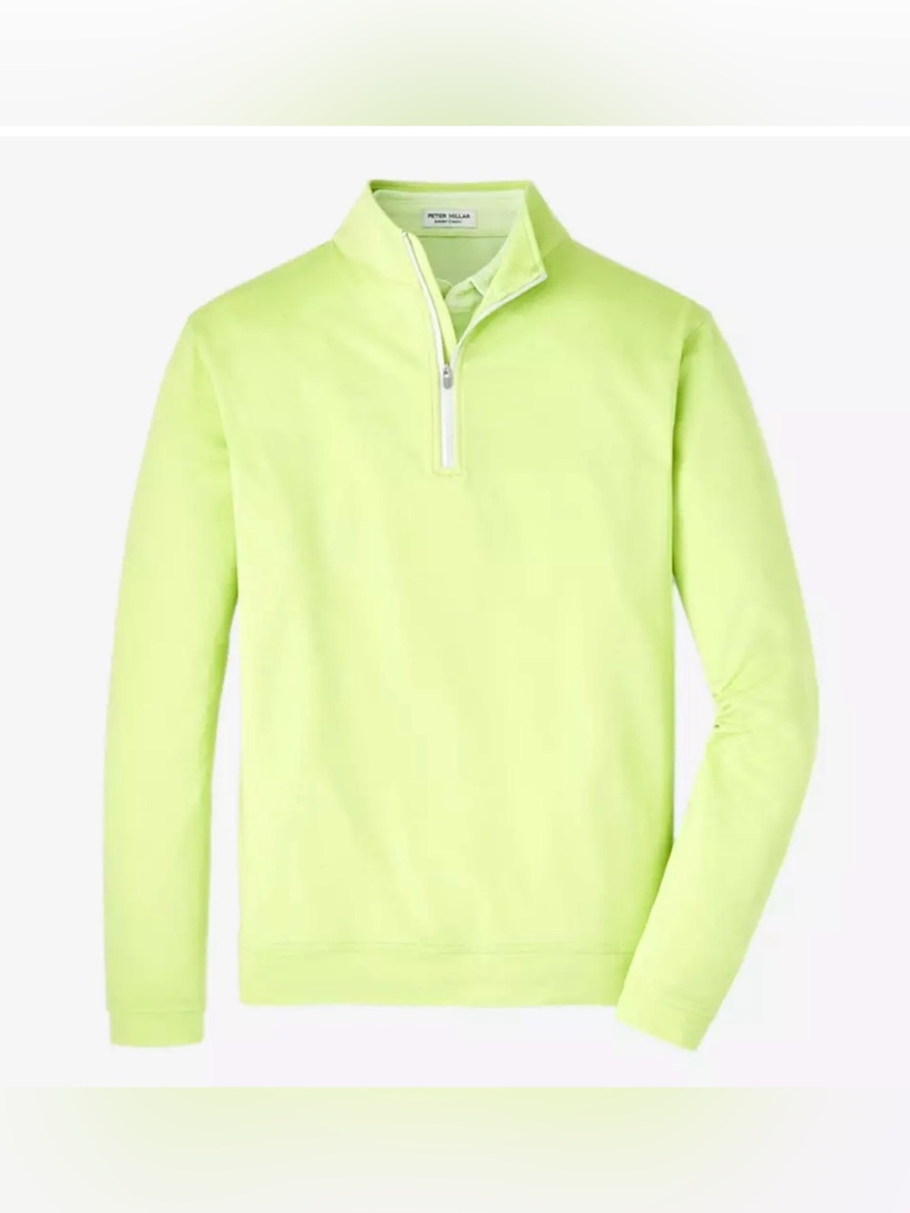 NWT Peter Millar Crown Sport Men’s  
Green Quarter-Zip Performance Pullover